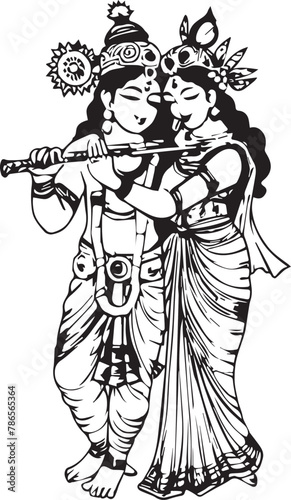 Romantic radha krishna images victors  illustration 