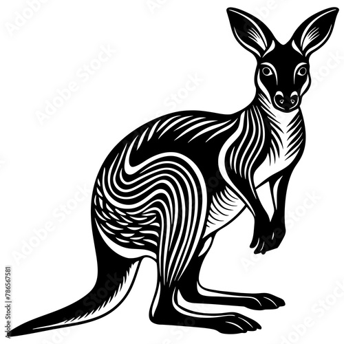 kangaroo with baby