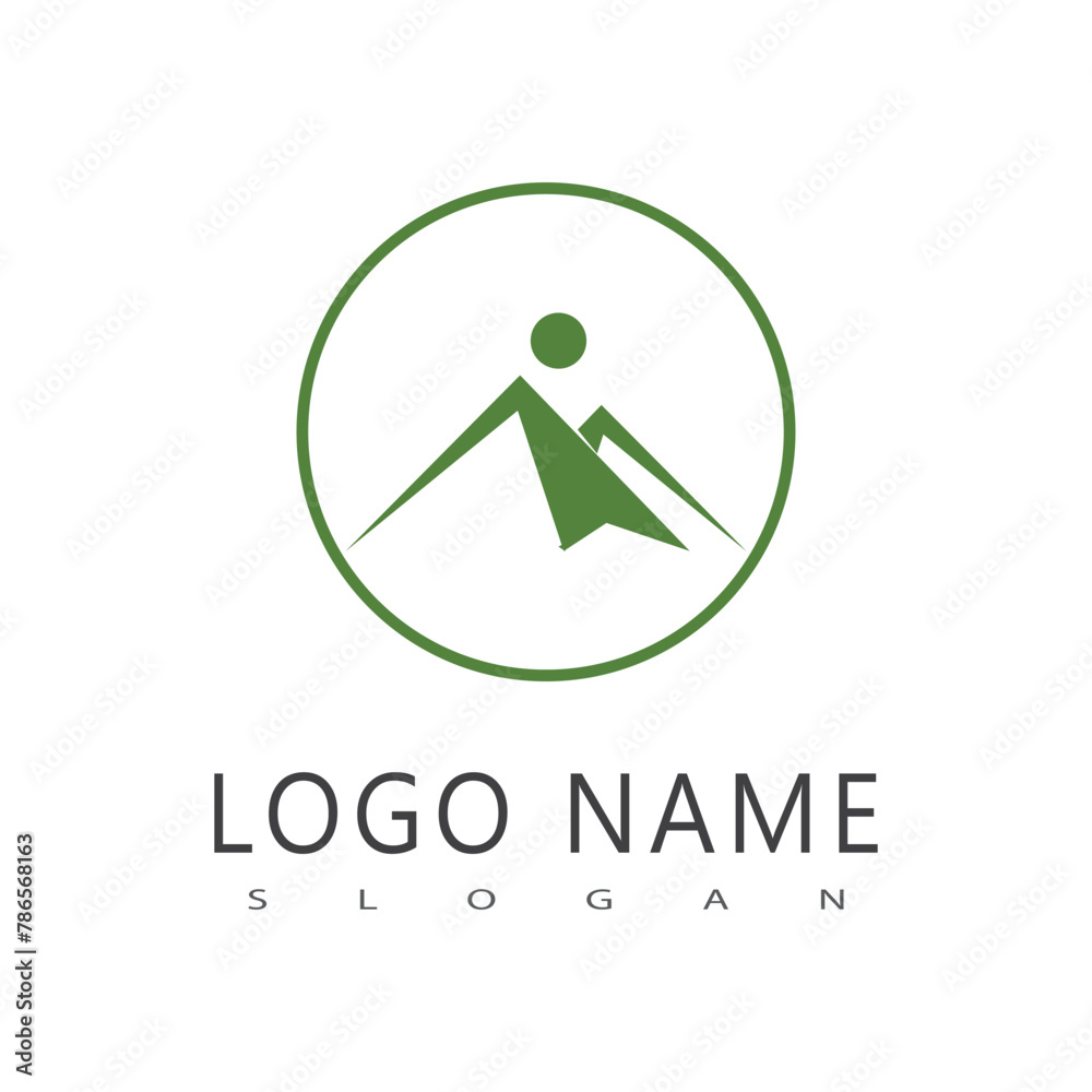 Mountain logo vector template symbol design Mountain logo vector template symbol design