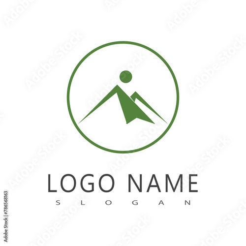Mountain logo vector template symbol design