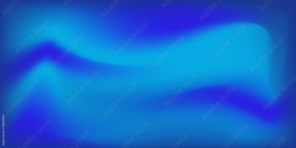 Abstract modern seamless glowing blue background with waves colorful gradient for design, blue background with blurred light color gradient with multicolor holographic rainbow artistic effect.