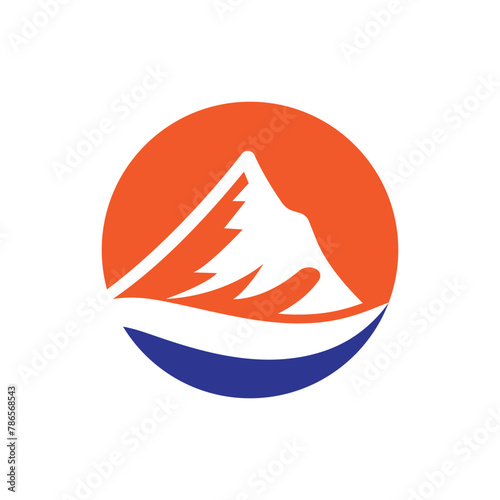 Mountain logo vector template symbol design