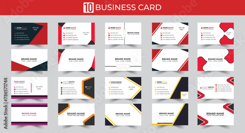 Professional business card template Modern and clean business card template