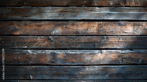 Rustic background made of old boards. Country template for copy space. Cracked wood. AI Generated photo