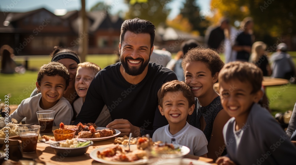 Friends and families gathered for an Eid picnic