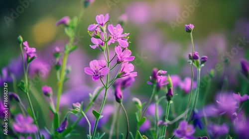 Wildflower Serenity: Captivating Purple Blossoms in Nature