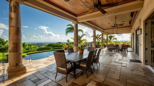 Beautiful lanai at this estate home