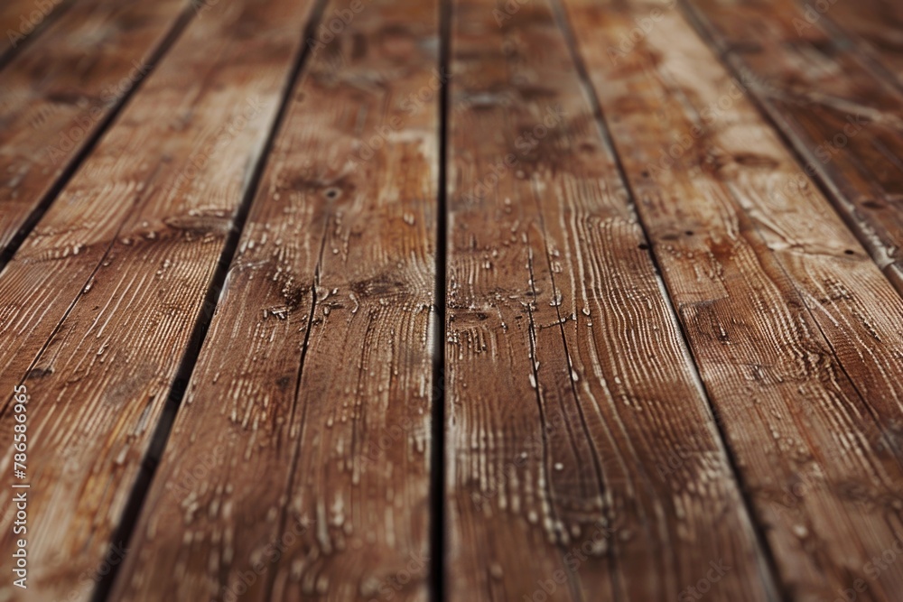 Close-up of a wooden floor with water droplets, suitable for nature or texture backgrounds Close-up of a wooden floor with water droplets, suitable for nature or texture backgrounds