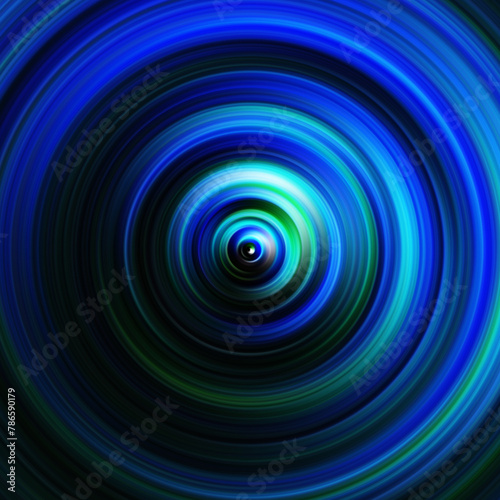 Colorful radial motion effect. Abstract rounded background. Color curves and sphere. Multi color gradient rings and circles wallpaper. Colored texture backdrop and banner.