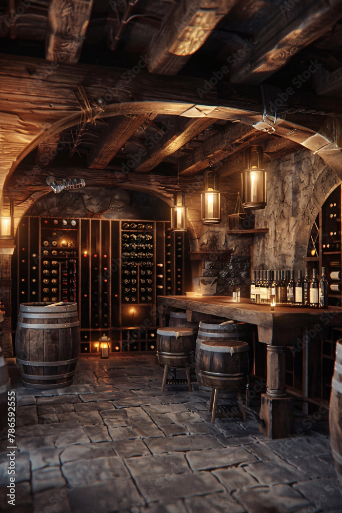 Cozy Wine Cellar Retreat