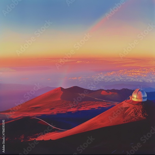 Sunset Spectacle  Mauna Kea Observatory Views on Big Island  Hawaii