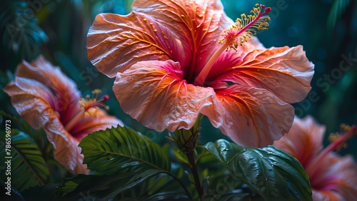 Island Spirit's Bloom: Ethereal Beauty Bathed in Tropical Light (Ultra-Detailed Photo)