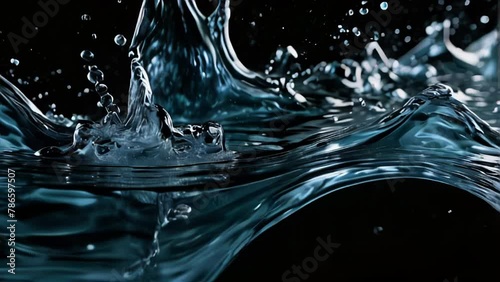 High-speed photography freezes a water splash in time. Generative AI Video. ProRes LT 59.94 FPS is available in 4K 16:9.