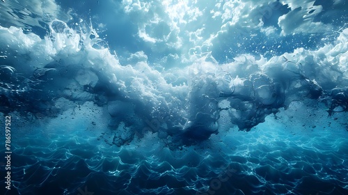Ethereal Ocean Symphony. Concept Oceanic Views, Magical Creatures, Underwater Fantasy, Nautical Adventures