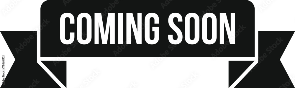 Coming soon post icon simple vector. Online add. Time seal post Coming soon post icon simple vector. Online add. Time seal post