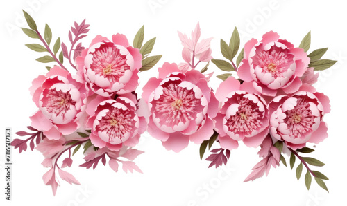PNG  Peony floral border flower plant art photo