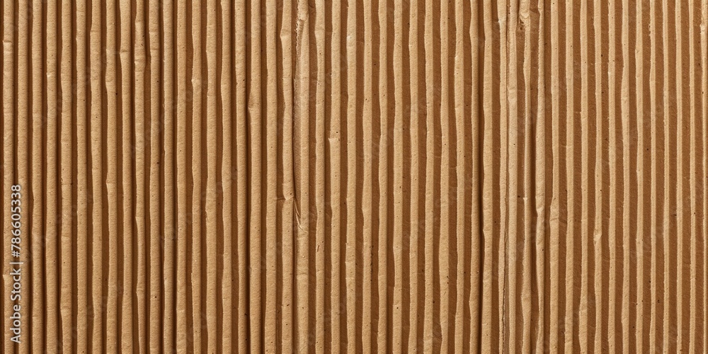 Detailed view of a textured brown corrugated wall, suitable for industrial or construction themes Detailed view of a textured brown corrugated wall, suitable for industrial or construction themes