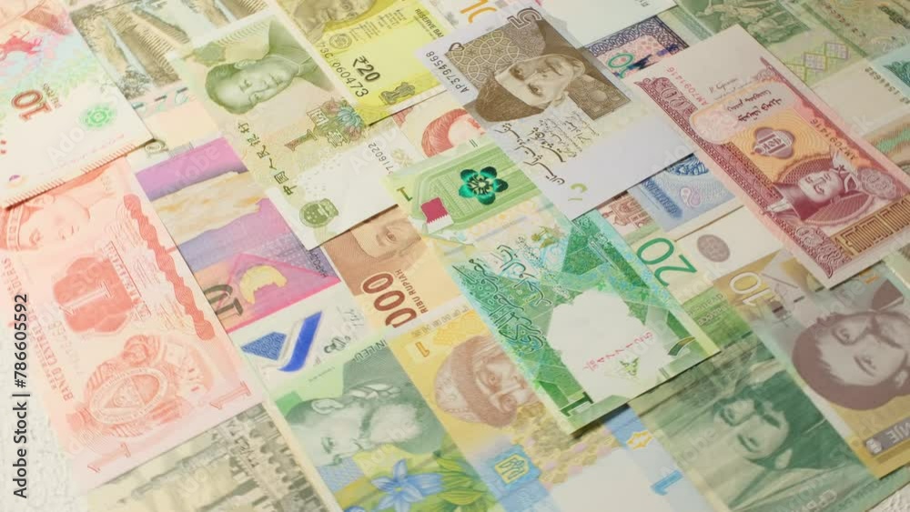 close-up on the theme of world currencies and international economy close-up on the theme of world currencies and international economy