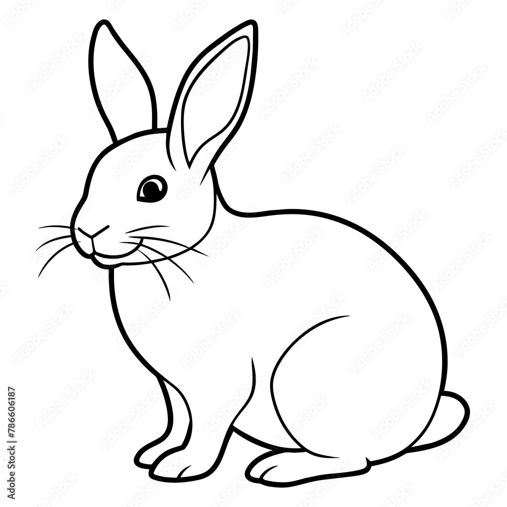 Fototapeta premium rabbit background vector illustration