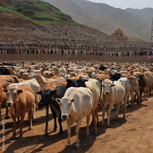 cows in the mountains, eid, eid-ul-adha, cow in farm, 