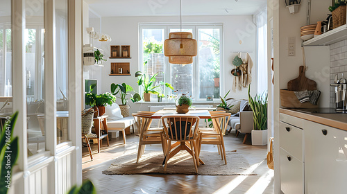 Sleek Simplicity  Contemporary Dining Space in Scandinavian Home