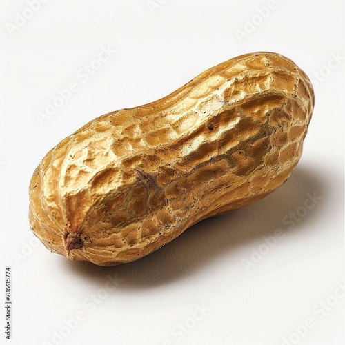 Peanuts in nutshell isolated on white background. Created with Generative AI