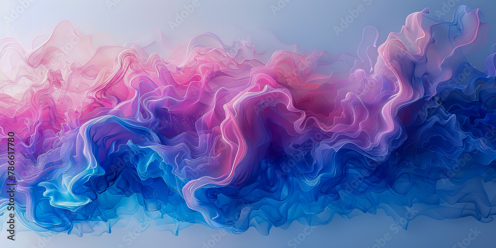 Dreamy fluid watercolor backdrop in soft hues