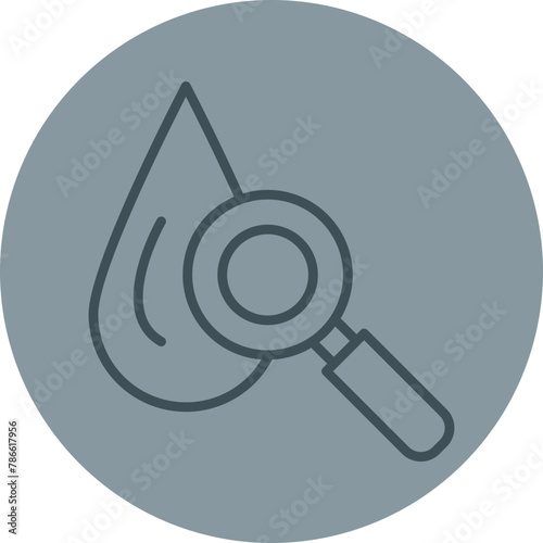 Hematology Grey Line Circle Icon