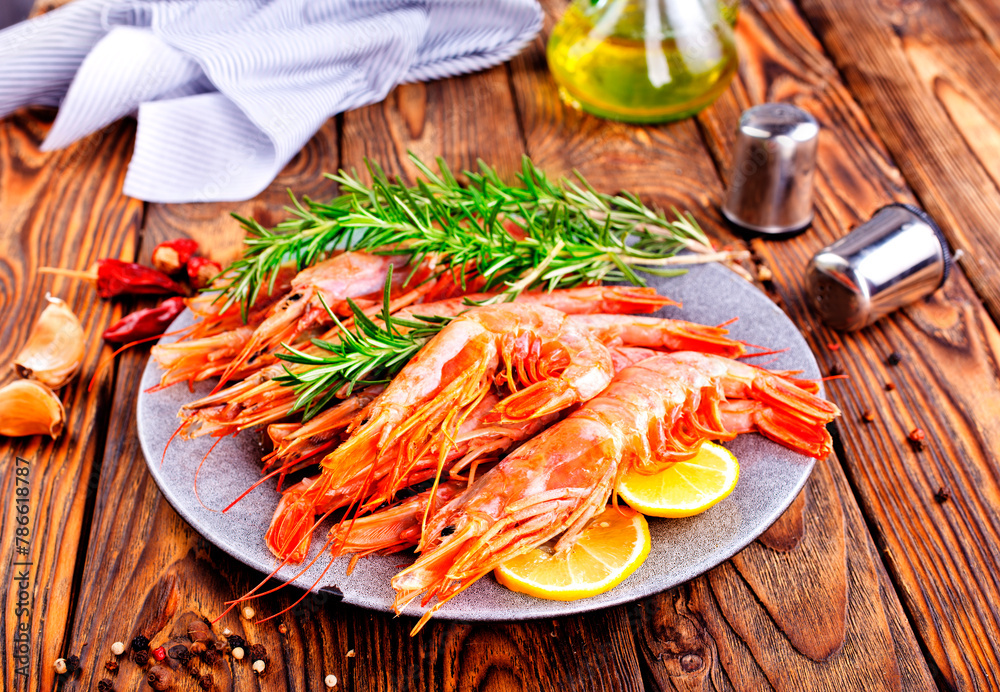 boiled shrimps with fresh lemon and dill boiled shrimps with fresh lemon and dill