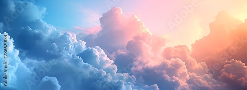 インフィニティ・スカイ：大空と雲、太陽の輝き,Infinity Sky: Big Sky, Clouds and Sunshine,Generative AI