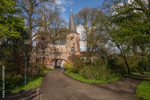 Medieval city gate - De Broederpoort, in the Dutch hanseatic city of Kampen.
