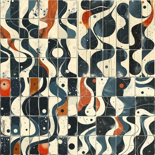 seamless pattern with fishes