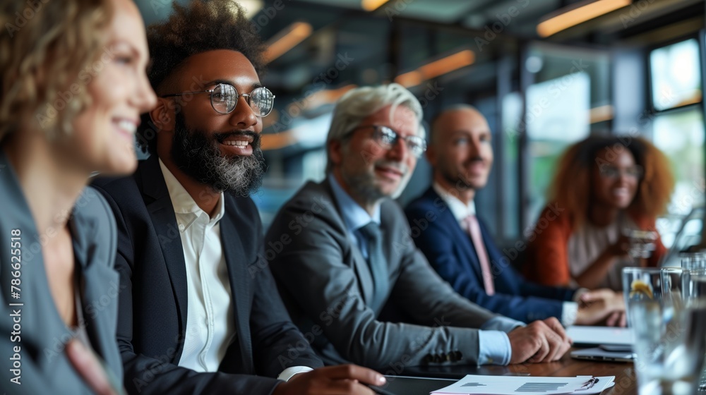 The team in the office demonstrates a high level of professionalism and cooperation: working together on projects brings success and satisfaction from what has been achieved.