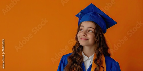 Young Girl with Blue Gradua...