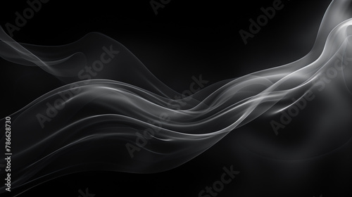 Abstract Waves, black and white , beautiful background