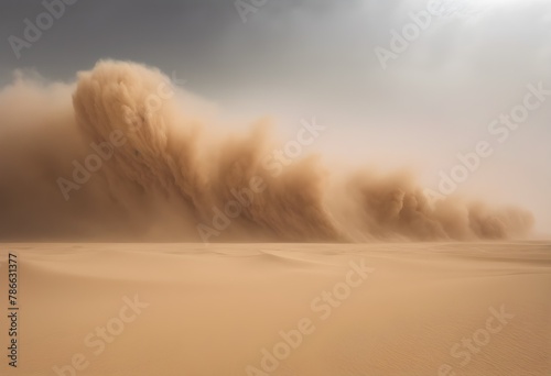 A sandstorm in the Desert