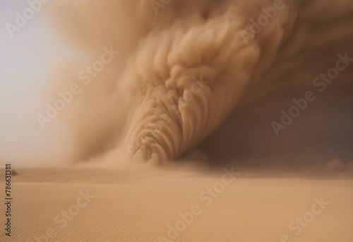 A sandstorm in the Desert