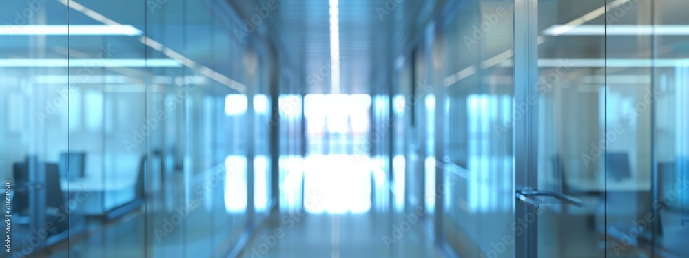 Blurred office interior corridor abstract background. AI generated image Blurred office interior corridor abstract background. AI generated image