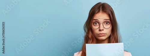 HR manager looking suspiciously at job candidate reading cv resume of male applicant Skeptic woman is unpleasantly surprised by no good results Bad first impression reject View over the shoulde
