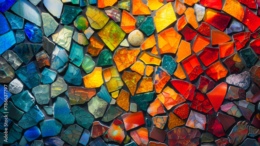 Beautiful Mosaic Designs in a Cascade of Colors