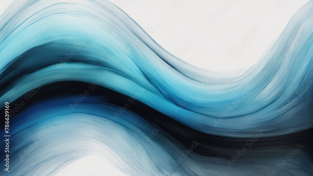 Fototapeta premium Colorful Vector Wave Design with Light Lines, Abstract Background Illustration