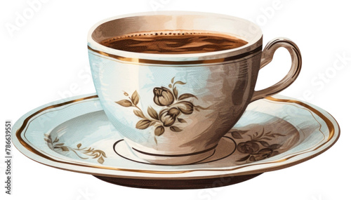 PNG Coffee cup saucer drink