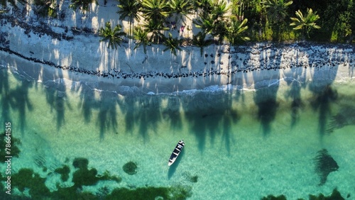 Bild auf Leinwand Aerial view of the beautiful Little Corn Island in the  Caribbean part of Nicara
