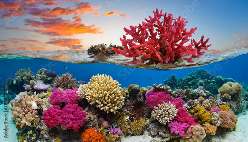 Colorful coral reef cut out © Nicolas