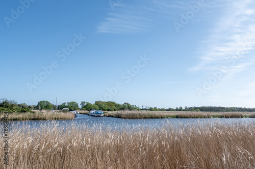 River Bure in the heart of the Norfolk Broads. Captured on a bright and sunny day