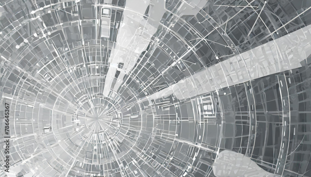 Obraz premium white and gray technological background