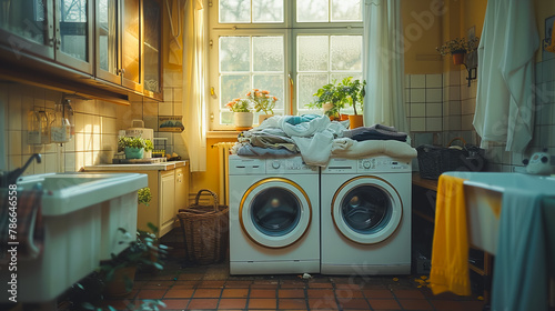 Laundry Room.  Washing Machine