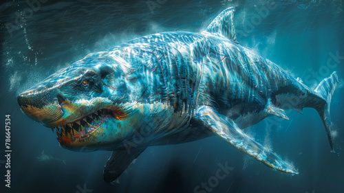 Monstrosity of the Deep. Megalodon shark