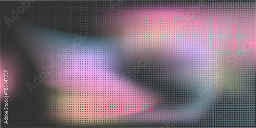 Gradient background. Bright dot pattern. Colorful backdrop with halftone gradient. 