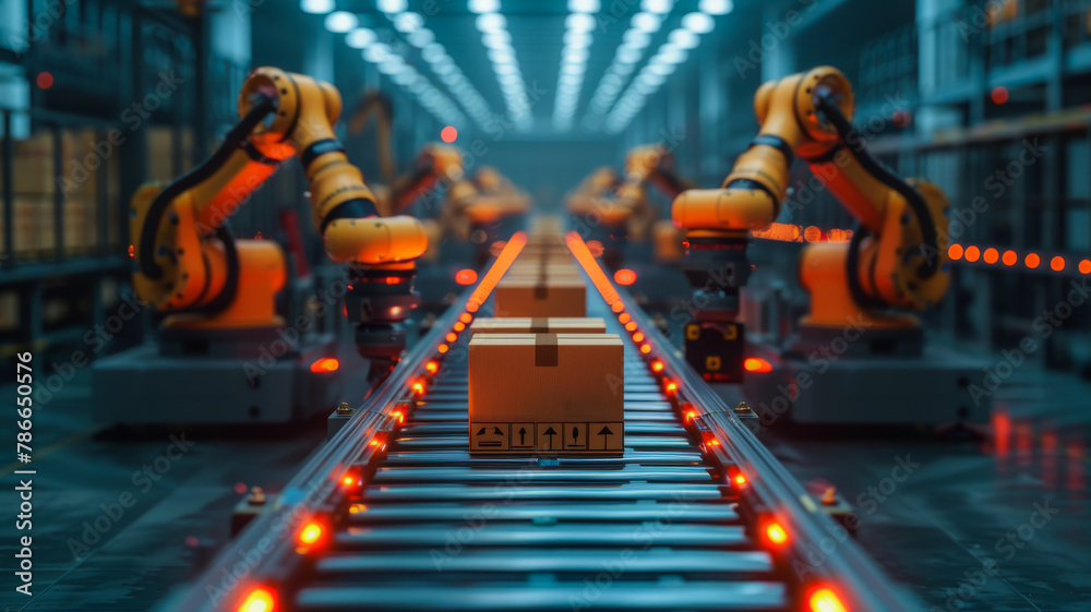 Robotic Arms Sorting in a Warehouse Robotic Arms Sorting in a Warehouse